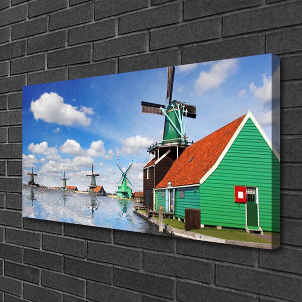 Quadro su tela Architettura della casa 100x50 cm