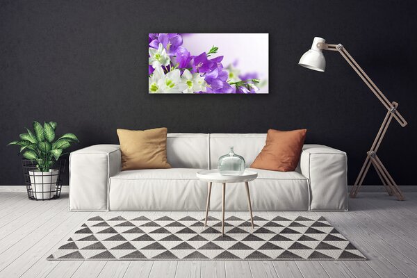 Quadro su tela I fiori della pianta 100x50 cm