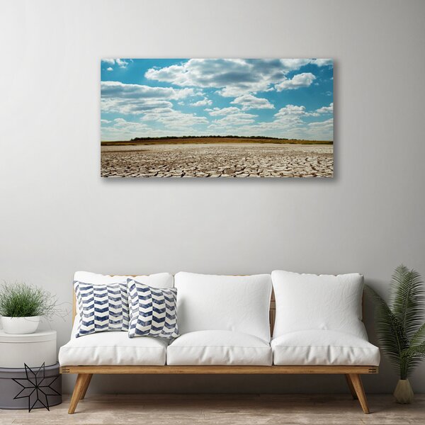 Quadro su tela Paesaggio di sabbia del deserto 100x50 cm