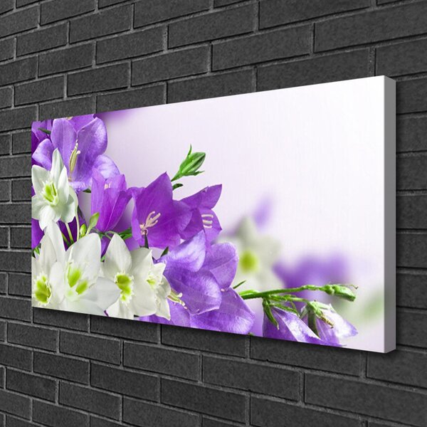Quadro su tela I fiori della pianta 100x50 cm