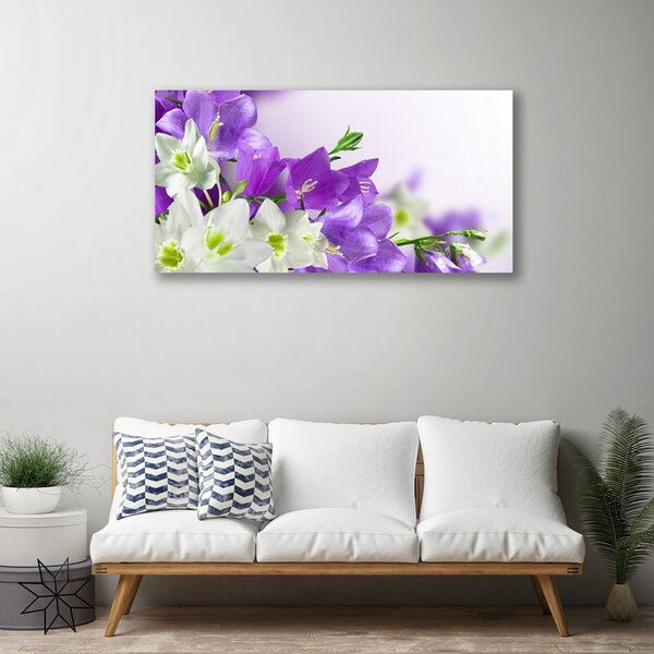 Quadro su tela I fiori della pianta 100x50 cm