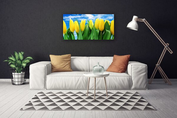 Quadro su tela Fiori di tulipani 100x50 cm