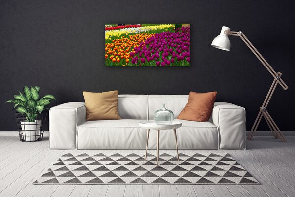 Quadro su tela Fiori di tulipani 100x50 cm