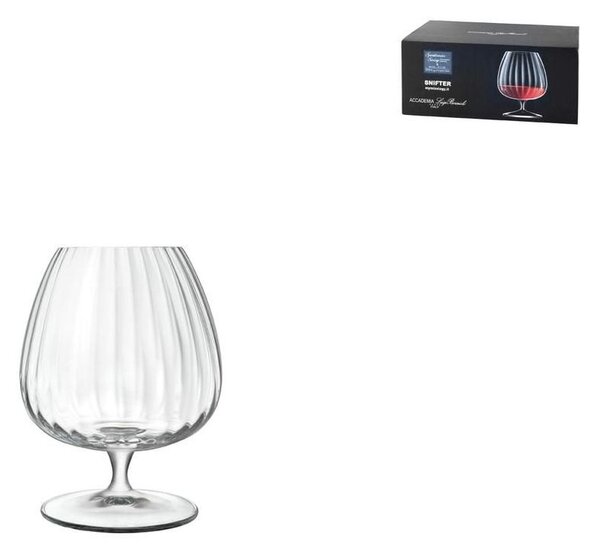 BORMIOLI LUIGI Set 6 calici snifter Speakeasies in vetro sonoro trasparente cl 46