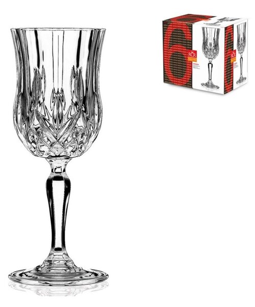 RCR Set 6 calici vino Opera in vetro sonoro cl 16