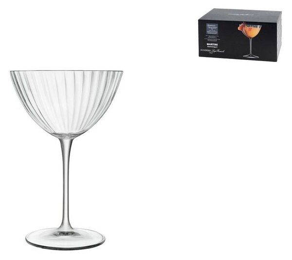 BORMIOLI LUIGI Set 6 calici martini Speakeasies in vetro sonoro trasparente cl 22