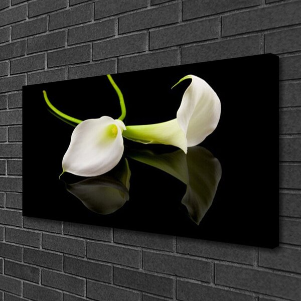 Quadro su tela I fiori della pianta 100x50 cm