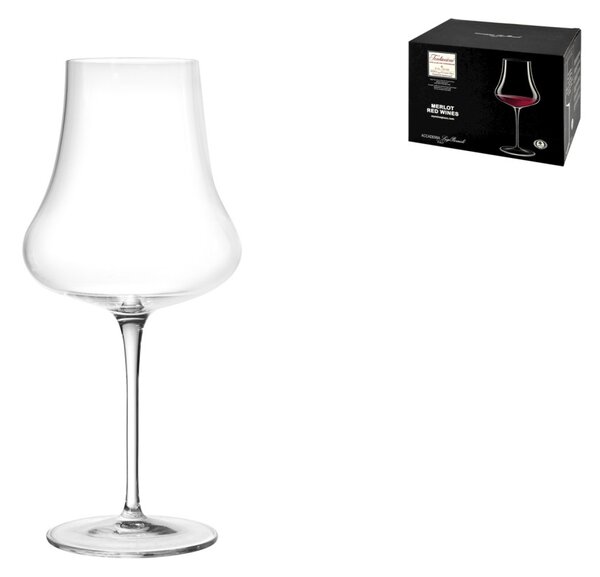 BORMIOLI LUIGI Set 6 calici vino rosso Tentazioni in vetro sonoro trasparente cl 57