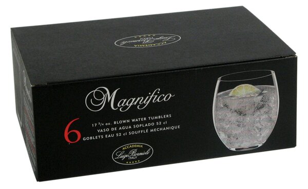BORMIOLI LUIGI Set 6 bicchieri Magnifico in vetro sonoro cl 52