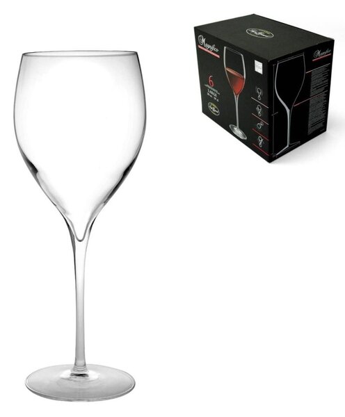 BORMIOLI LUIGI Set 6 Calici Magnifico Largo in vetro sonoro trasparente 59 cl