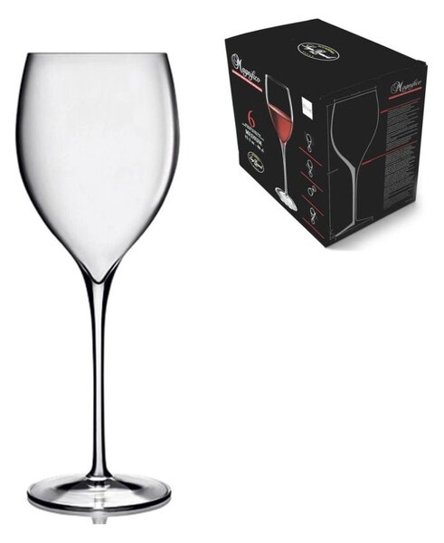 BORMIOLI LUIGI Set 6 Calici Magnifico Medio in vetro sonoro trasparente 46 cl