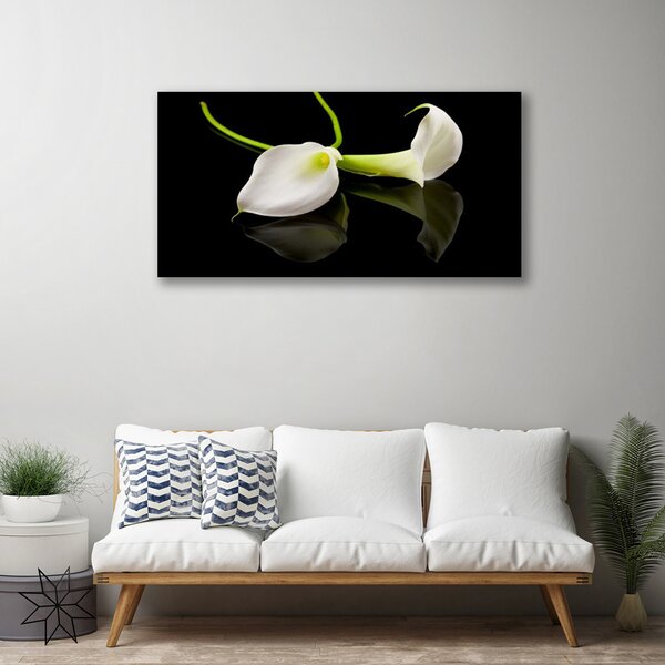 Quadro su tela I fiori della pianta 100x50 cm