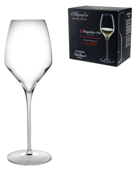 BORMIOLI LUIGI Set 6 Calici Magnifico in vetro sonoro trasparente 45 cl