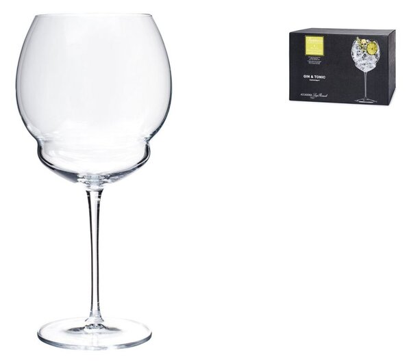 BORMIOLI LUIGI Set 6 Calici Backdoor '20s Gintonic in vetro sonoro trasparente Cl 80