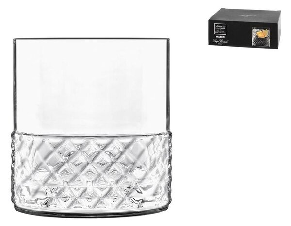 BORMIOLI LUIGI Set 6 bicchieri acqua Roma 1960 in vetro sonoro cl 30