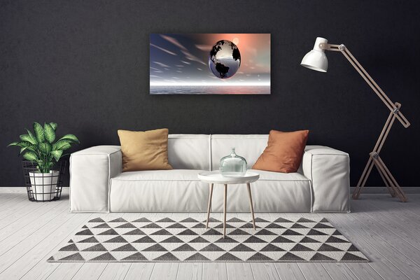Quadro su tela Arte della Terra 100x50 cm