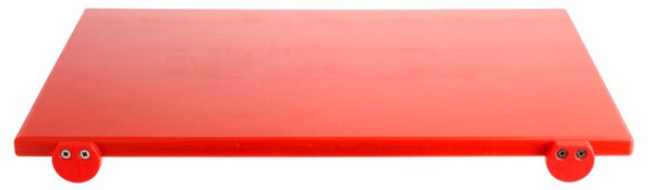 Tagliere in polietilene con battente rosso cm 60x40x2 h