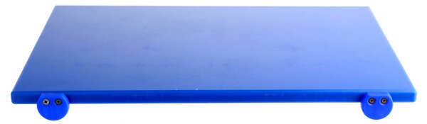 Tagliere in polietilene con battente blu cm 60x40x2 h