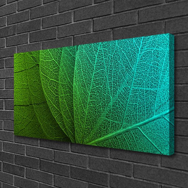 Quadro su tela Foglie astratte di una pianta 100x50 cm