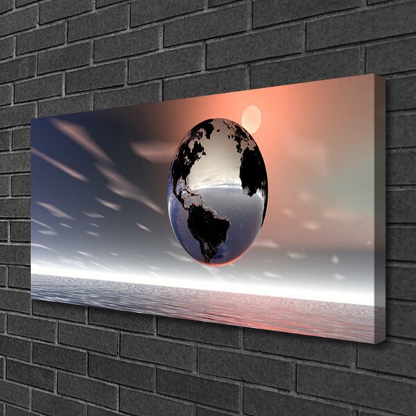 Quadro su tela Arte della Terra 100x50 cm