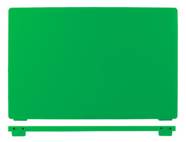 Tagliere in polietilene con battente verde cm 60x40x2 h