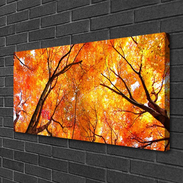 Stampa quadro su tela Alberi della natura 100x50 cm