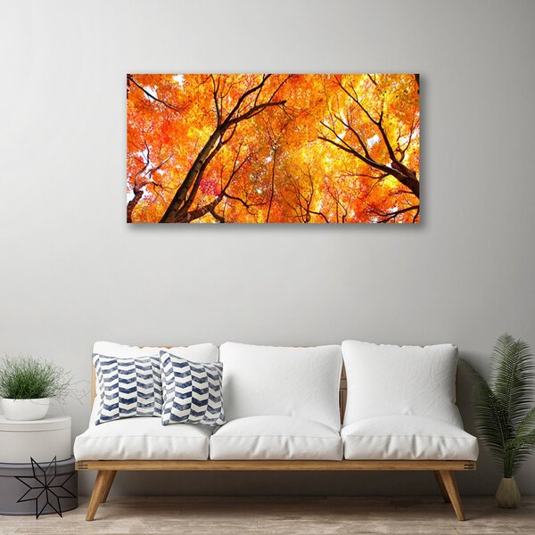 Stampa quadro su tela Alberi della natura 100x50 cm