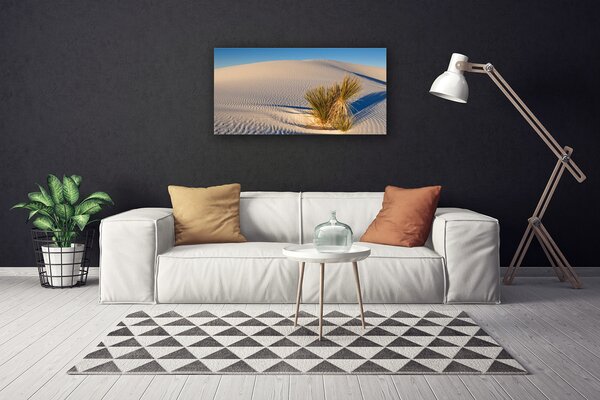 Quadro su tela Paesaggio di sabbia del deserto 100x50 cm