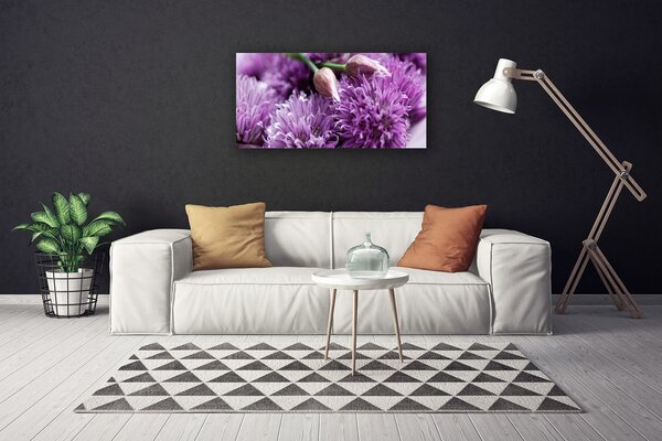 Quadro stampa su tela I fiori della pianta 100x50 cm