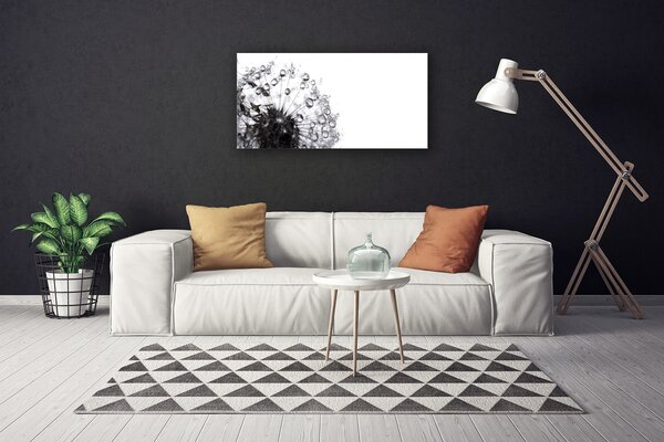 Stampa quadro su tela Pianta di tarassaco 100x50 cm