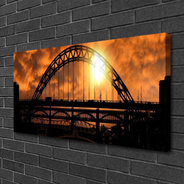 Quadro su tela Architettura del ponte 100x50 cm