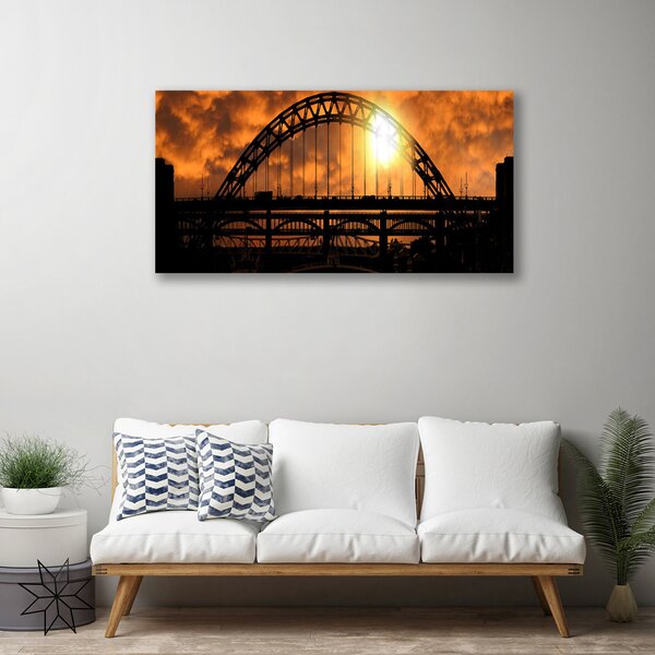 Quadro su tela Architettura del ponte 100x50 cm