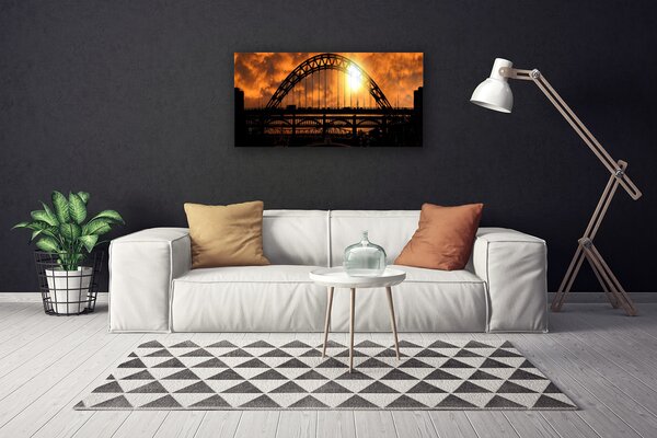 Quadro su tela Architettura del ponte 100x50 cm