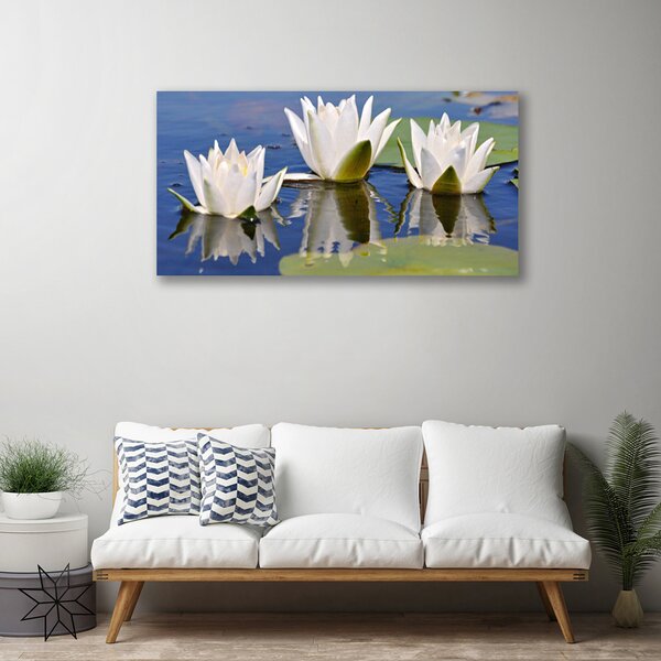 Quadro su tela I fiori della pianta 100x50 cm