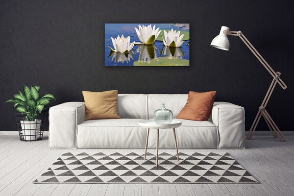 Quadro su tela I fiori della pianta 100x50 cm