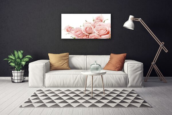 Quadro stampa su tela Rose, fiori, piante 100x50 cm