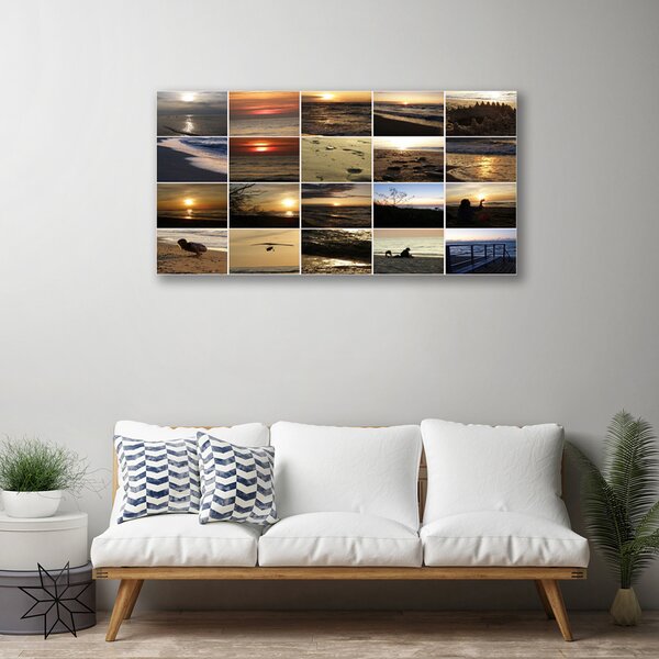 Quadro su tela Paesaggio marino 100x50 cm