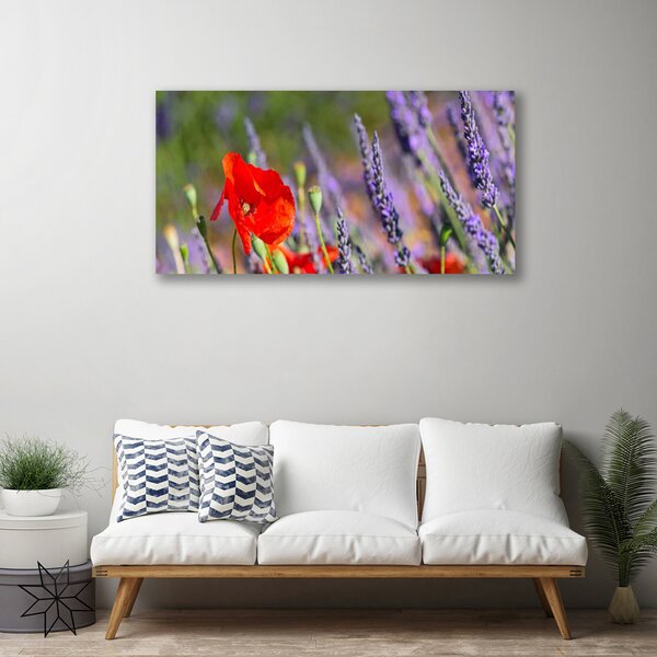 Quadro su tela I fiori della pianta 100x50 cm