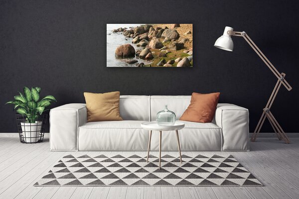 Foto quadro su tela Paesaggio della costa del mare 100x50 cm