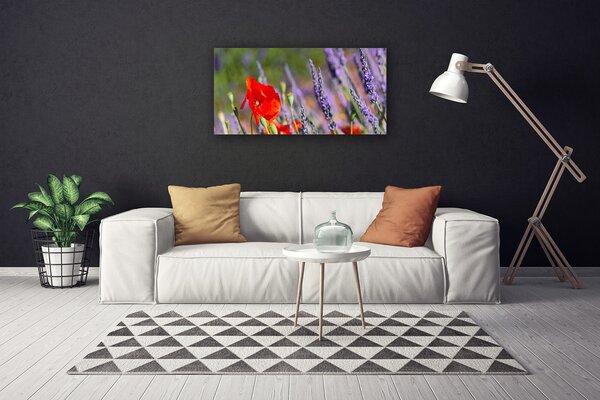 Quadro su tela I fiori della pianta 100x50 cm