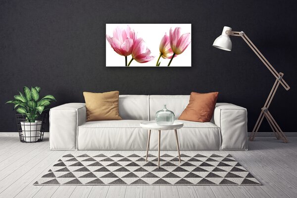 Quadro su tela I fiori della pianta 100x50 cm