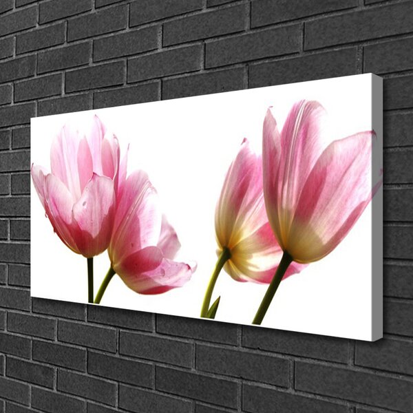 Quadro su tela I fiori della pianta 100x50 cm