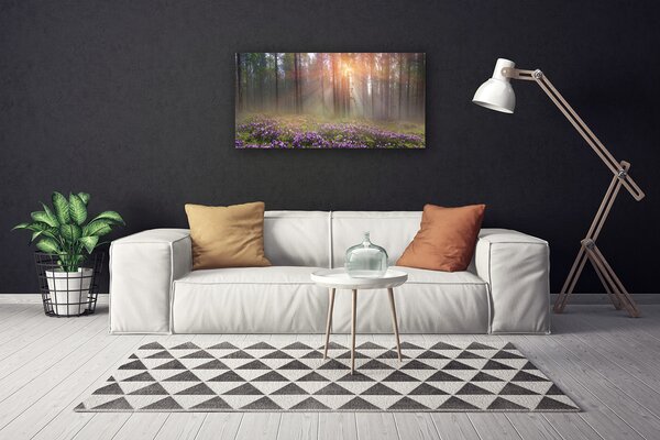 Quadro su tela Foresta. Fiori. Pianta. Natura 100x50 cm