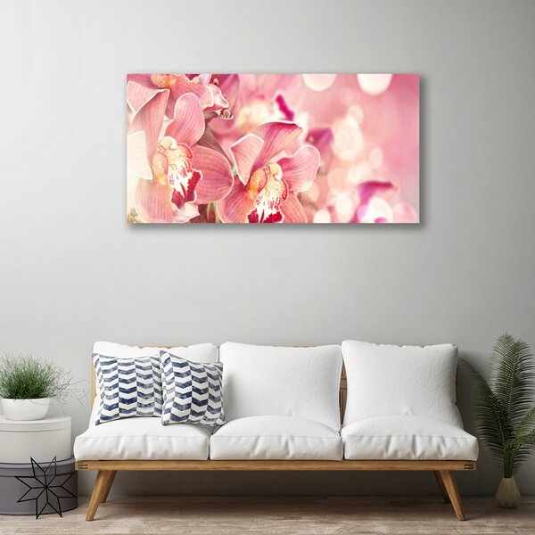 Quadro su tela I fiori della pianta 100x50 cm