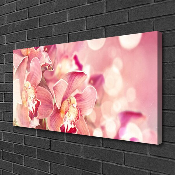 Quadro su tela I fiori della pianta 100x50 cm