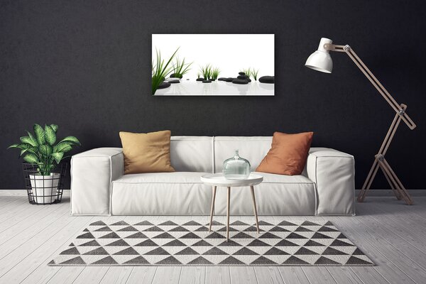 Quadro su tela Pietre Erba Arte 100x50 cm
