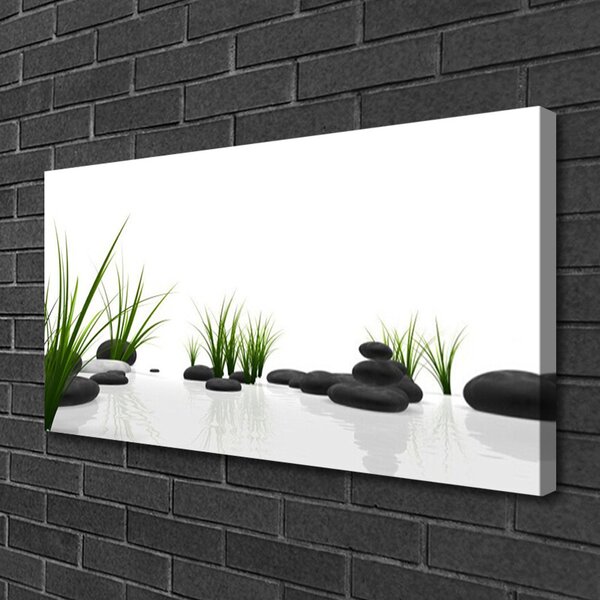 Quadro su tela Pietre Erba Arte 100x50 cm