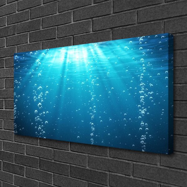 Quadro su tela Acqua Art 100x50 cm