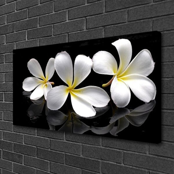 Foto quadro su tela I fiori della pianta 100x50 cm