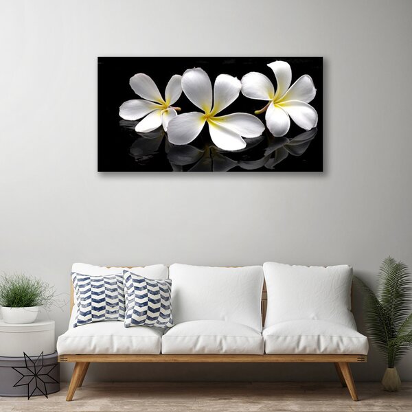 Foto quadro su tela I fiori della pianta 100x50 cm